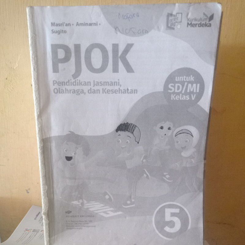 pjok kelas 5 sd erlangga kurikulum merdeka