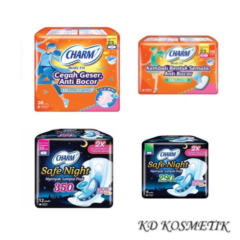 Pembalut Softex #Pembalut Charm Safe Night#Pembalut Wanita