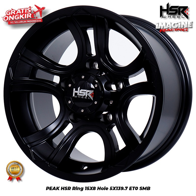Velg racing mobil feroza katana jimny escudo ring 15 hole 5x139,7 hsr peak