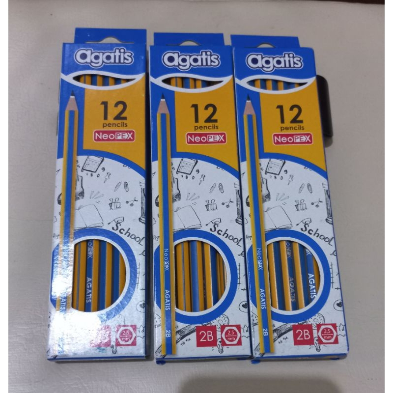 

Pensil Agatis / Pensil Tulis Neopex Eco 2B / HB (1 Box / 12 Pcs)