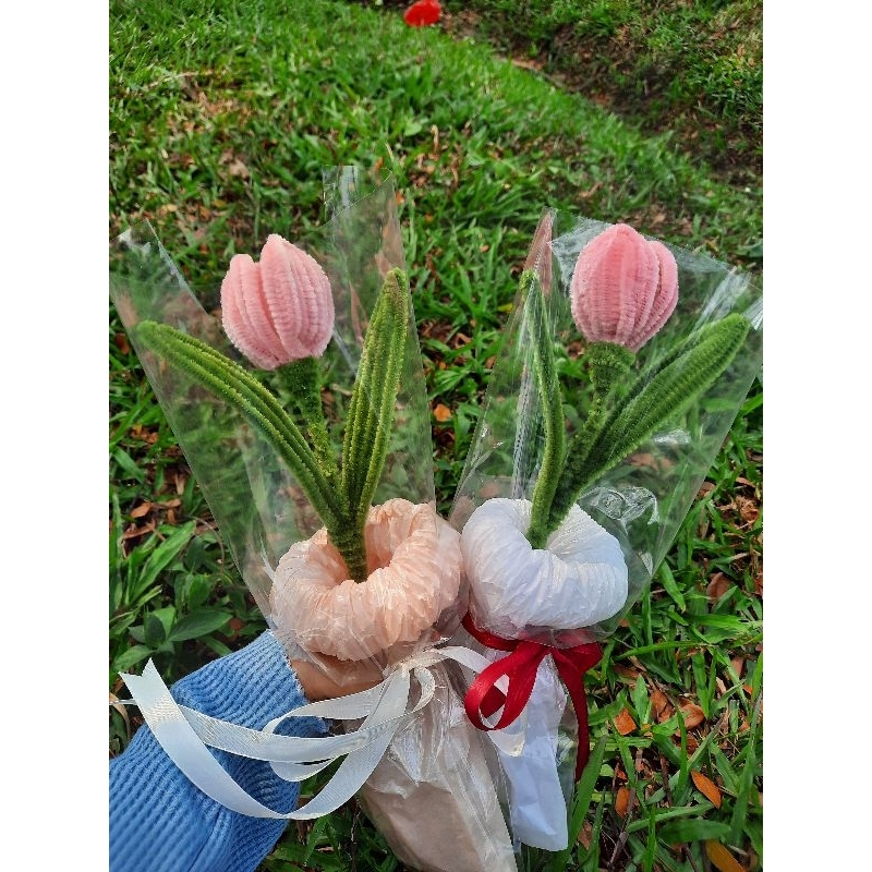PIPE CLEANER BOUQUET | tulip pipe cleaner