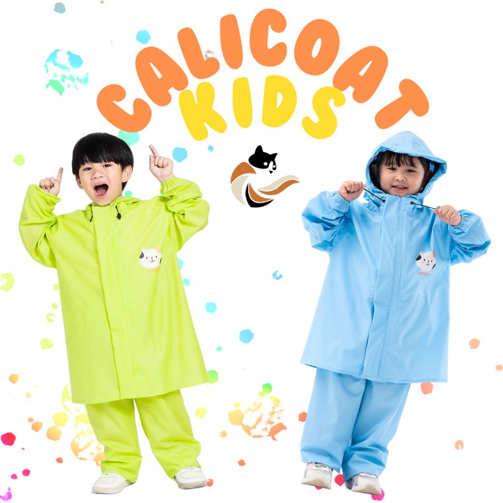 Jas Hujan Anak Waterproof Raincoat Rekomended Mantel Ponco Best Seller Bagus Adjustable Zipper Kids