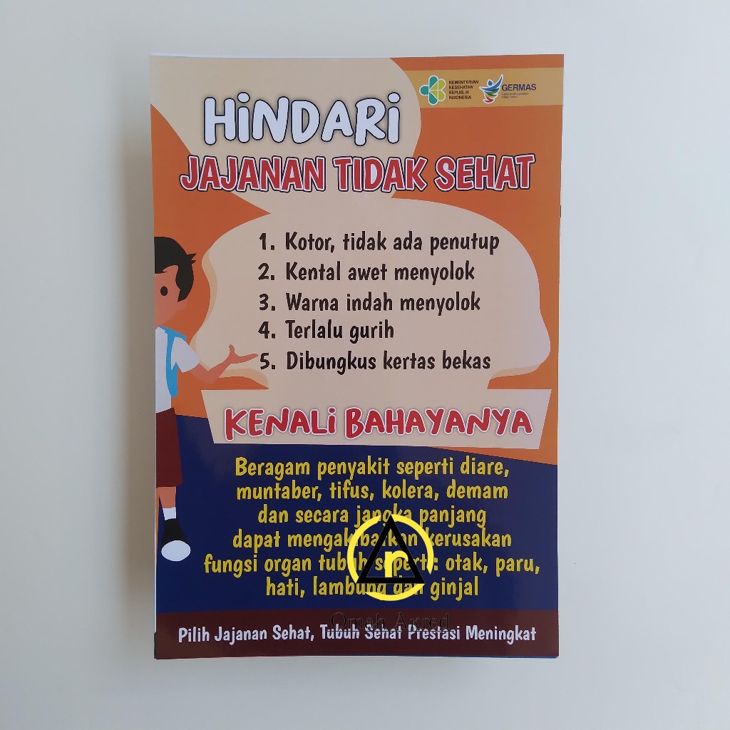 Poster Jajanan Sehat - Hindari Jajanan Tidak Sehat - Poster Sekolah