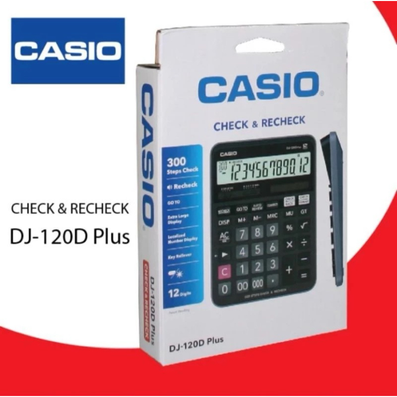 

KALKULATOR CASIO DJ 120D PLUS ORIGINAL / 12 DIGIT CHECK & CORRECT
