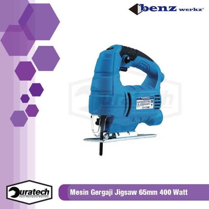 Benz Werkz Mesin Gergaji Jigsaw GRATIS 2 Mata Besi Kayu Mesin Potong Kayu Besi Jigsaw 65mm Electric 
