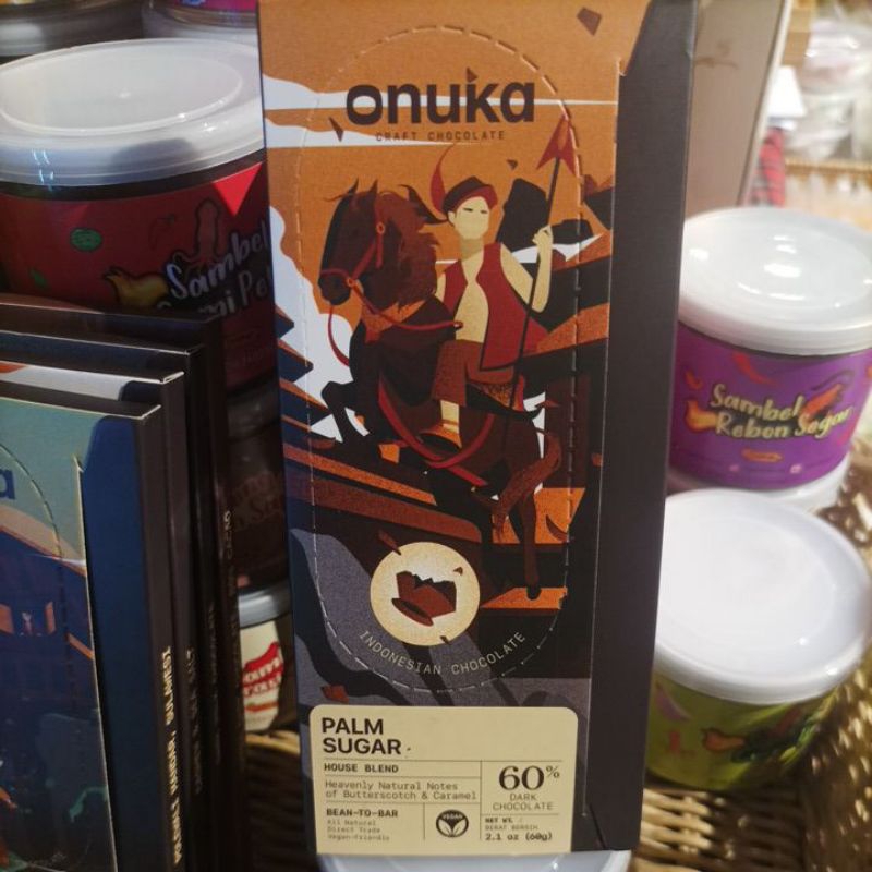 

Onuka chocolate House Blend Palm Sugar 60%Dark Chocolate