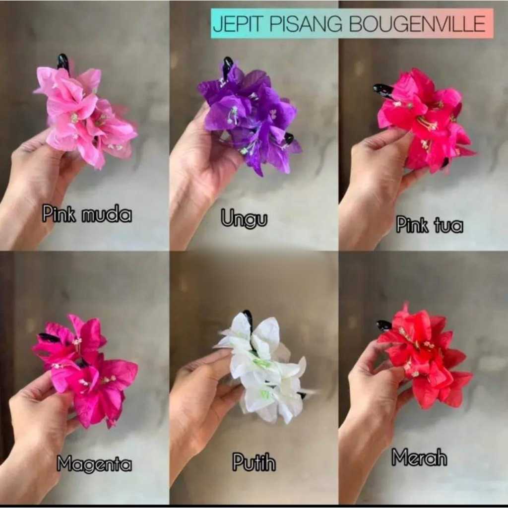 JEPIT PISANG BOGENVIELLE - JEPIT BUNGA