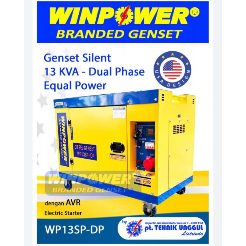 genset 10.000 Watt silent (1/3 phase)