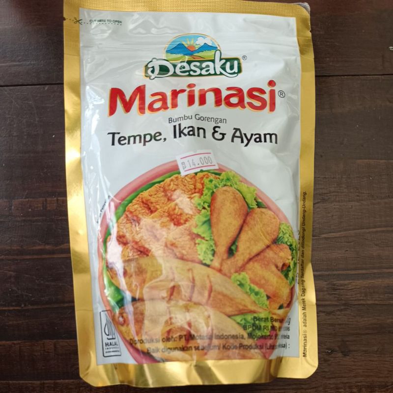 

Desaku marinasi tempe, ikan dan ayam