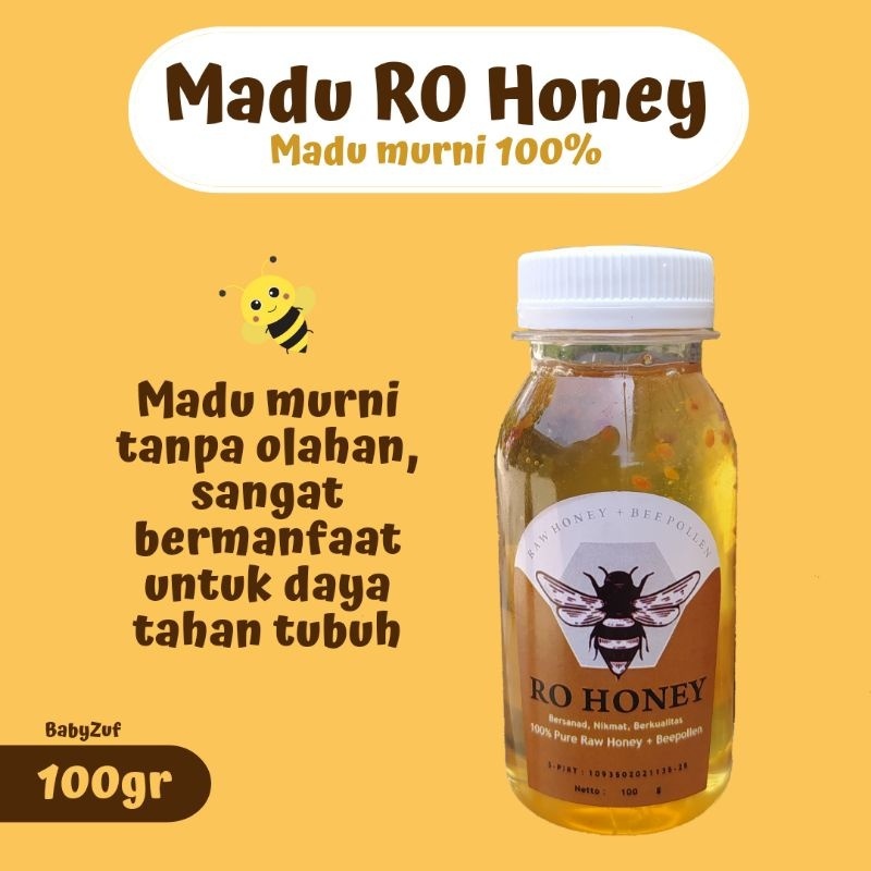 

Ro Honey ( madu asli dengan tambahan bee poolen )