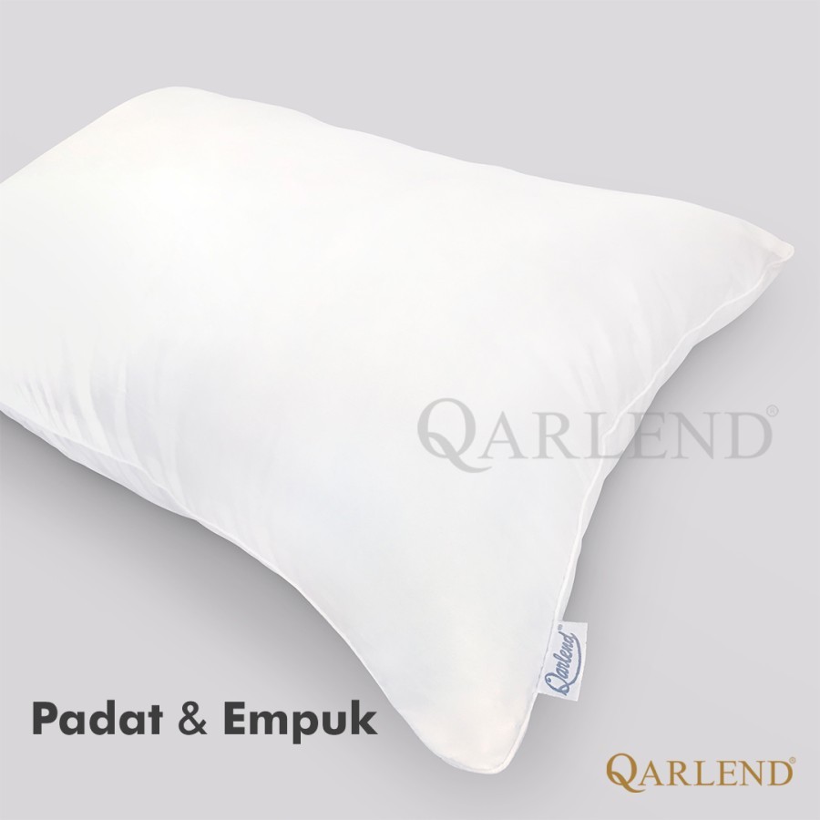 Bantal Tidur Qarlend Premium/Bantal Guling Hotel Full Silikon Dakron