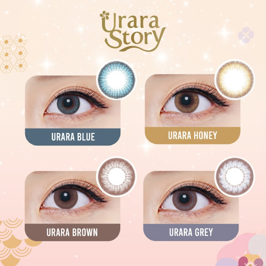 SOFTLENS FRESHKON URARA STORY BROWN, HONEY, GREY ( NORMAL S/D -8.00 )