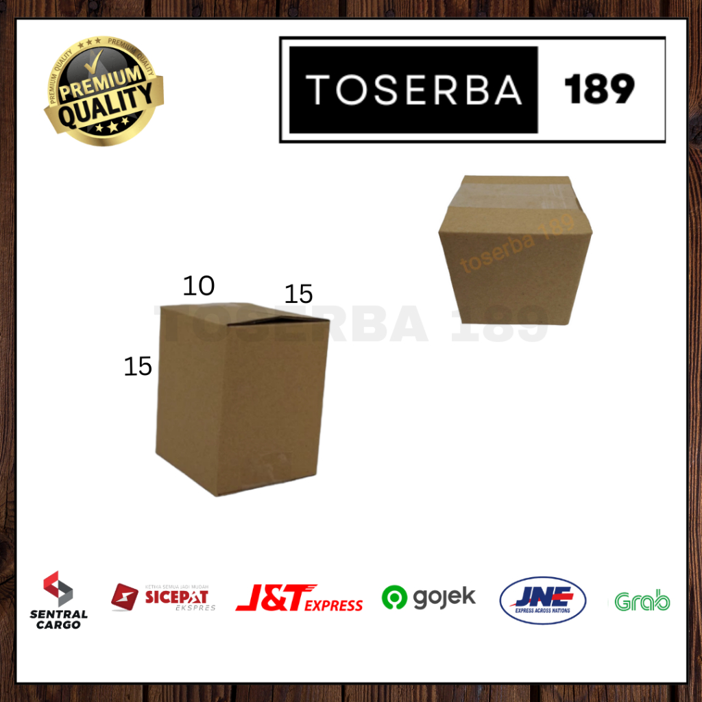 

kotak kardus box packing uk 15x10x15 SHEET POLOS