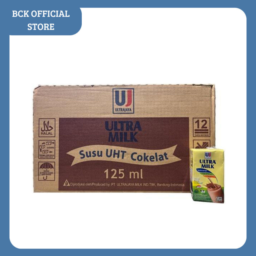 

Ultra Milk Chocolate/Susu Kotak UHT Rasa Coklat 40X125ml (KARTON)