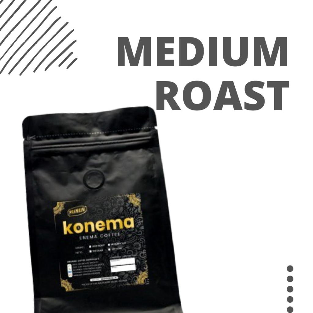 

KOPI ENEMA Premium MEDIUM ROAST 500 gram Bersertifikat