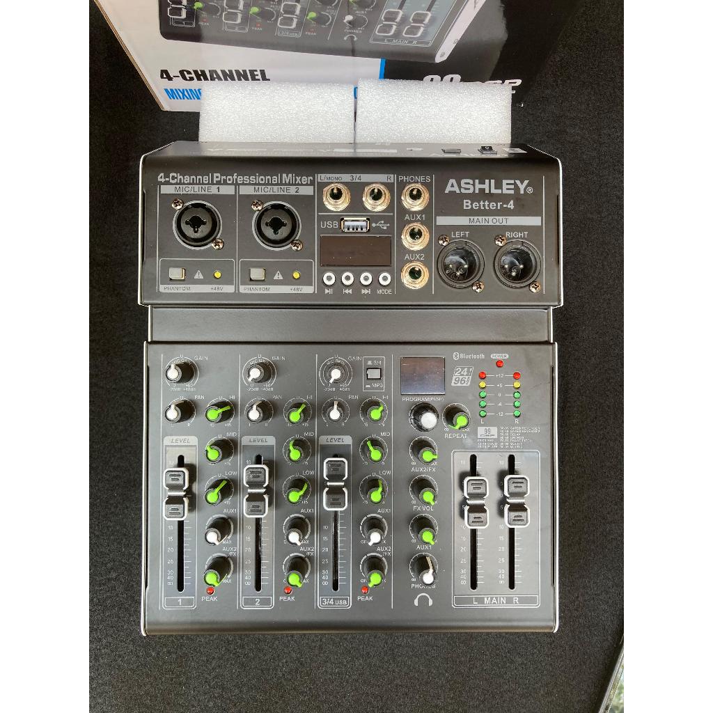 Mixer Audio Ashley Better4 Better 4 Better-4 Original 4 Chanel USB MP3 Bluetooth Efek Digital Reverb