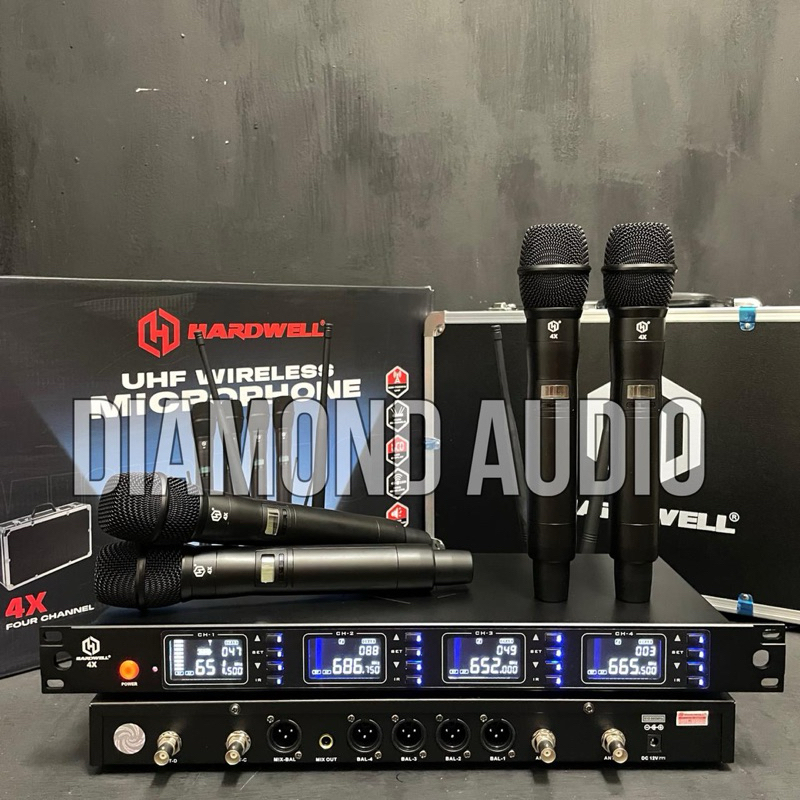 mic wireless hardwell 4x original free koper