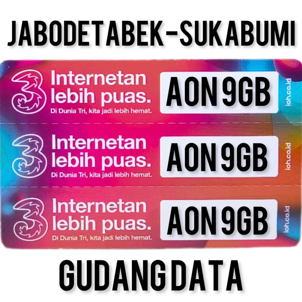 Voucher Three New Aon 9GB