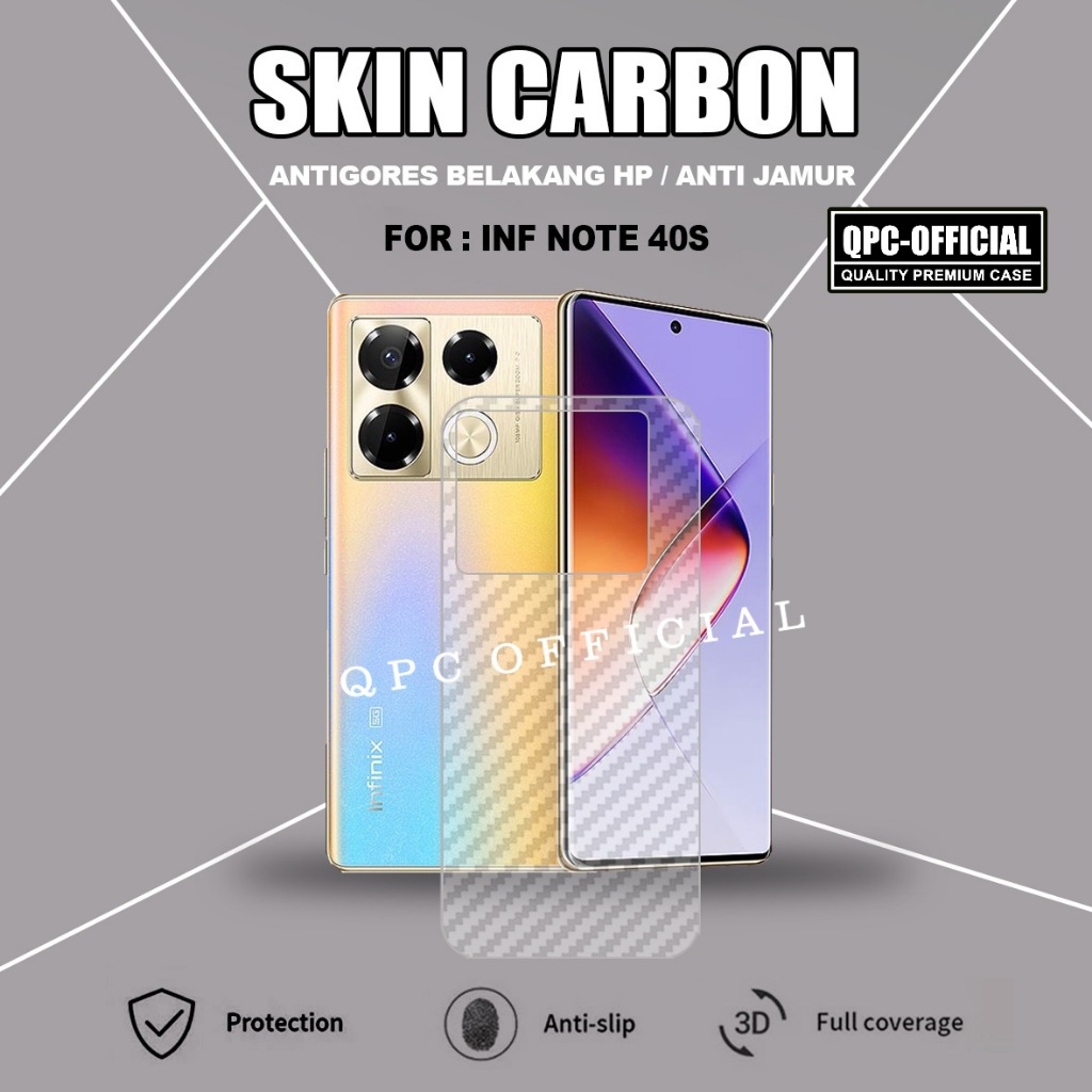 Skin Carbon Infinix Note 40 Infinix Note 40 Pro Infinix Note 40 Pro Plus Infinix Note 40S Antigores 