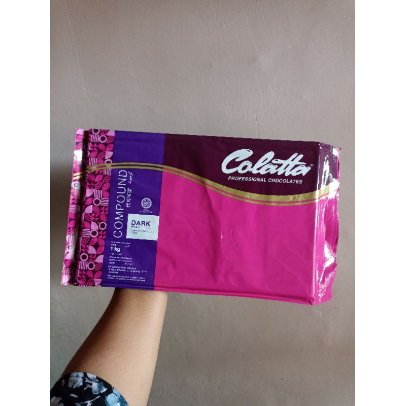 

COLATTA Dark Chocolate Compound DCC 1kg/Coklat Batang