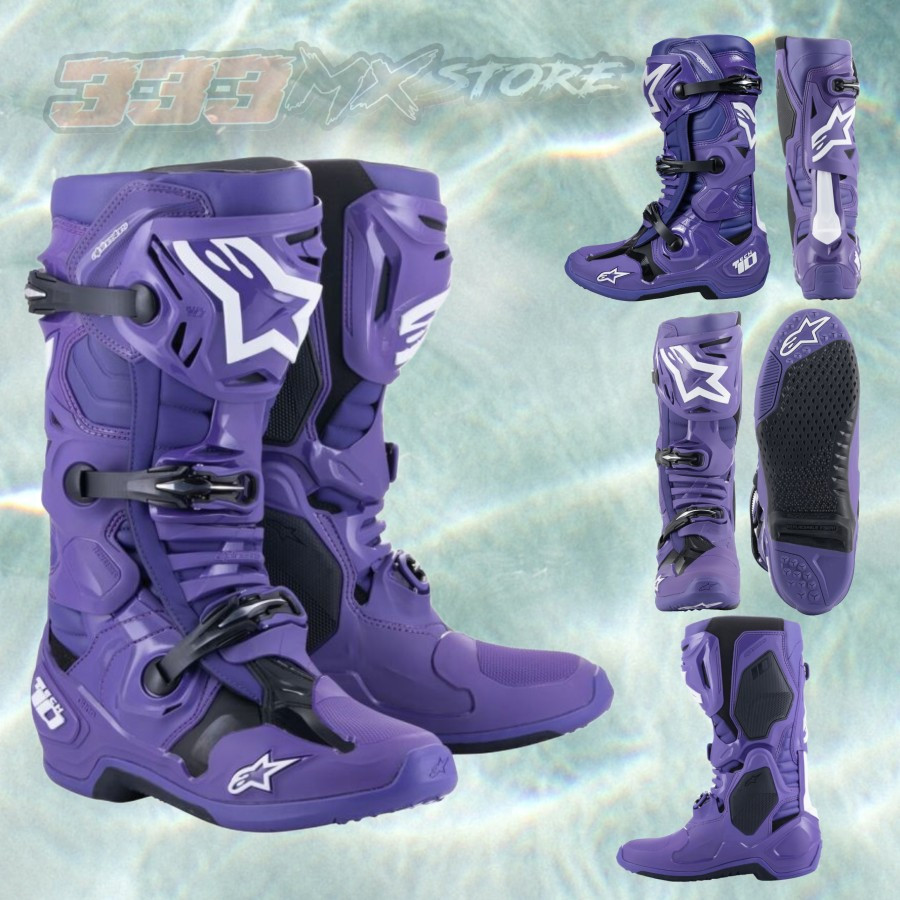Boots Alpinestars Tech 10 Ultraviolet Black Sepatu Boots Alpinestar Tech 10 Original