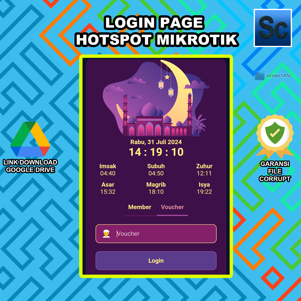 Login Page Hotspot Mikrotik | Usaha Voucher Internet | Praytime