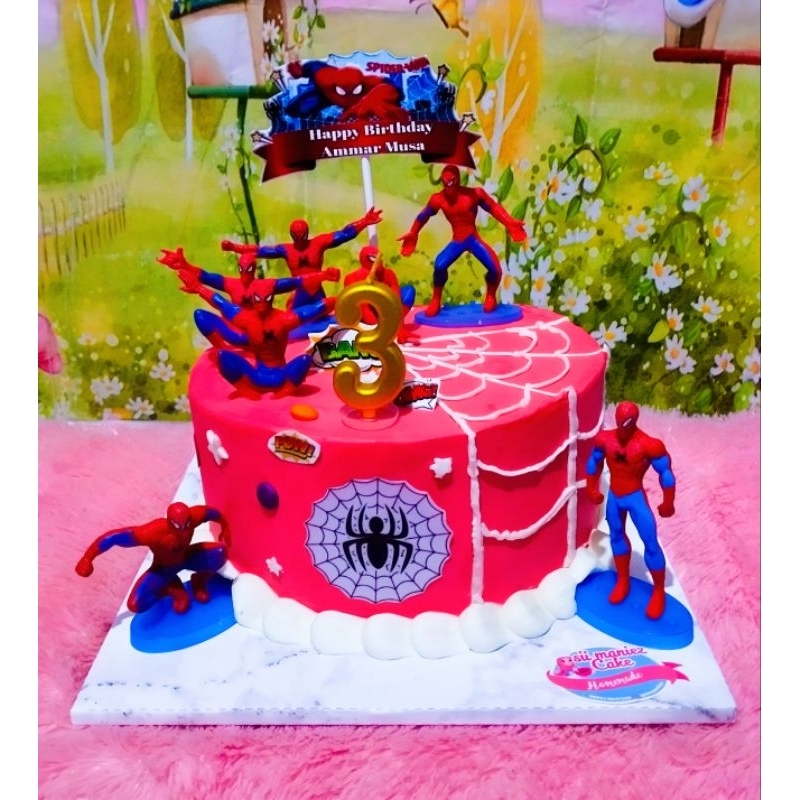 

kue ultah spidermen