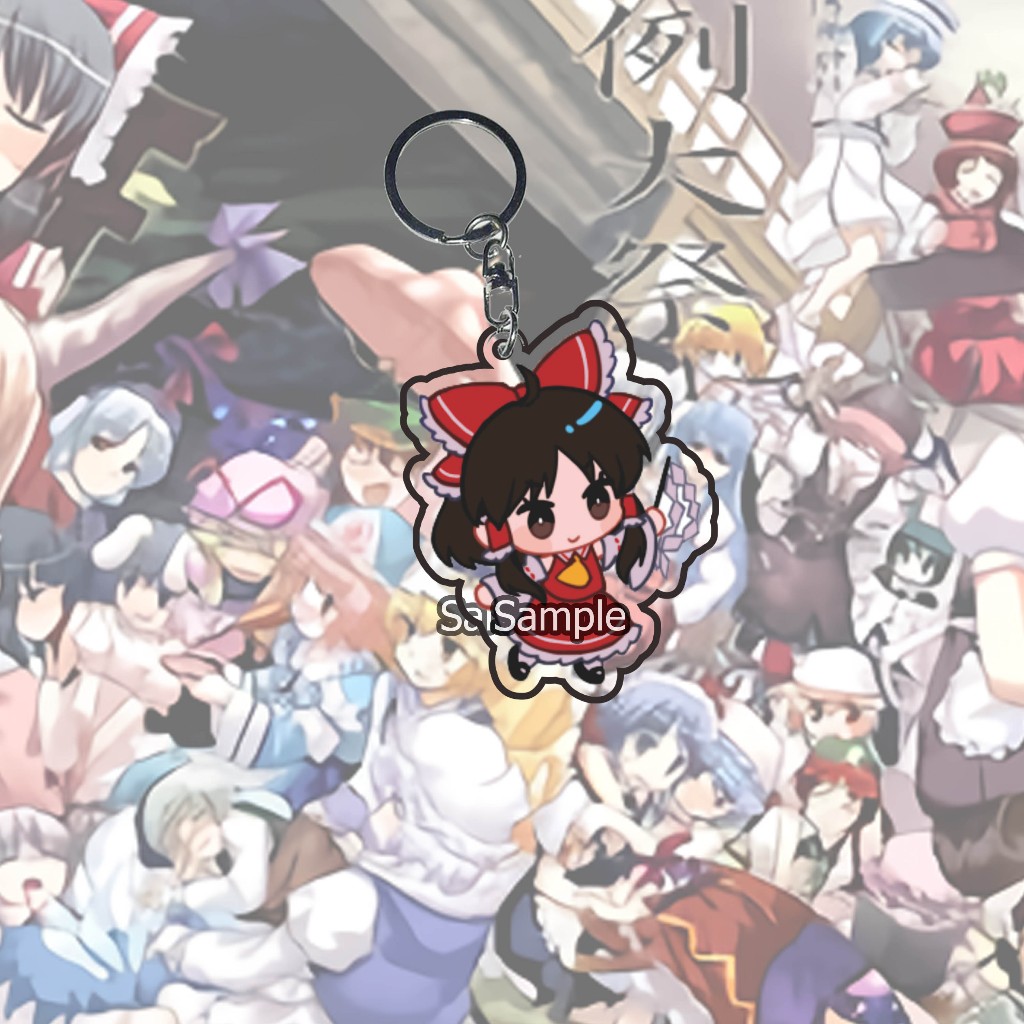 Gantungan Kunci Anime Touhou Project Reimu04 Ganci - Key Chain - Souvenir - Anime