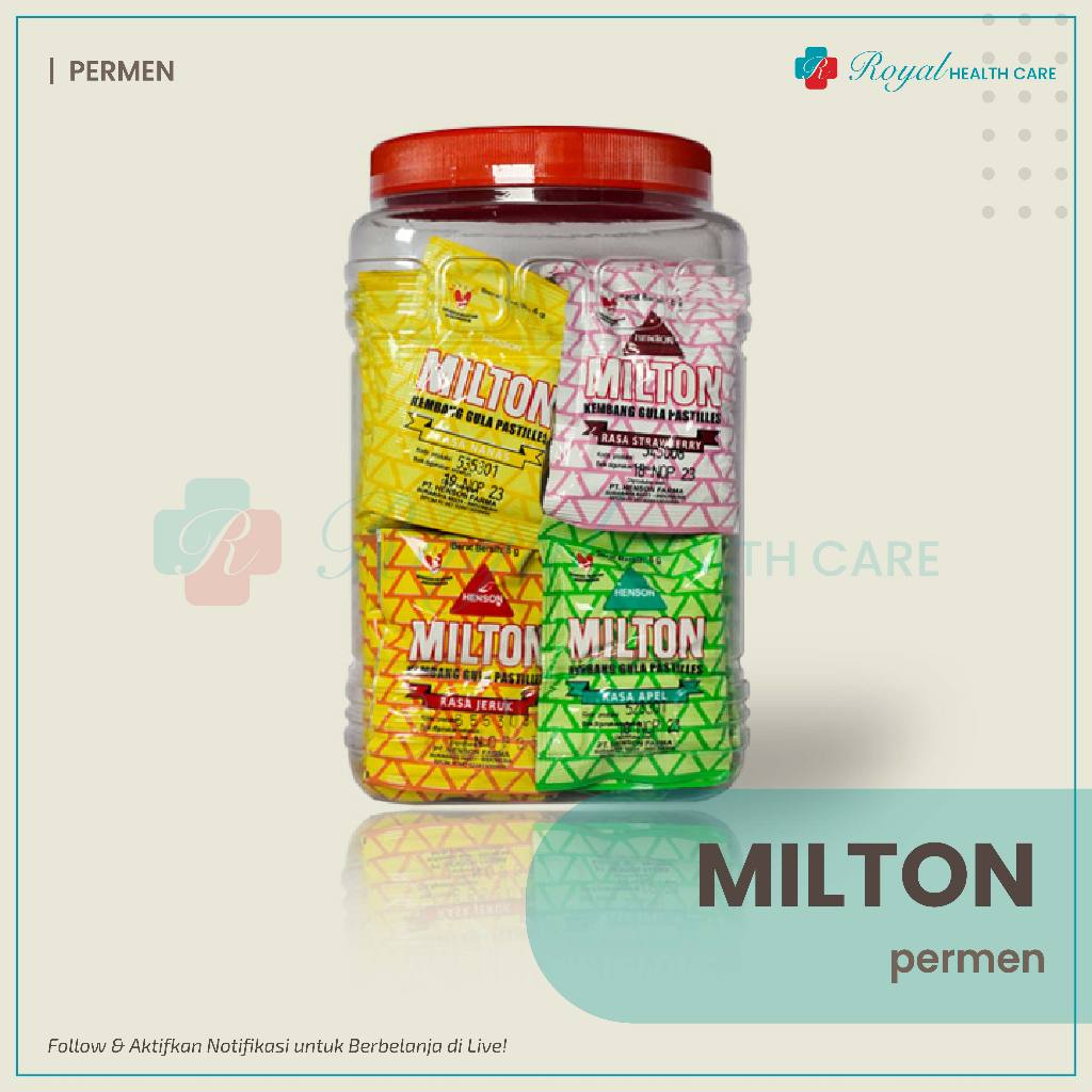 

MILTON PASTILLES Toples Isi 60 Sachet