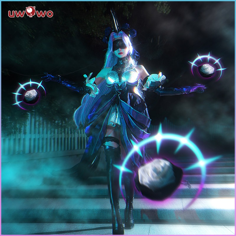 【Uwowo】League of Legends cosplay Sindra cosplay Costume and Sindra Wig