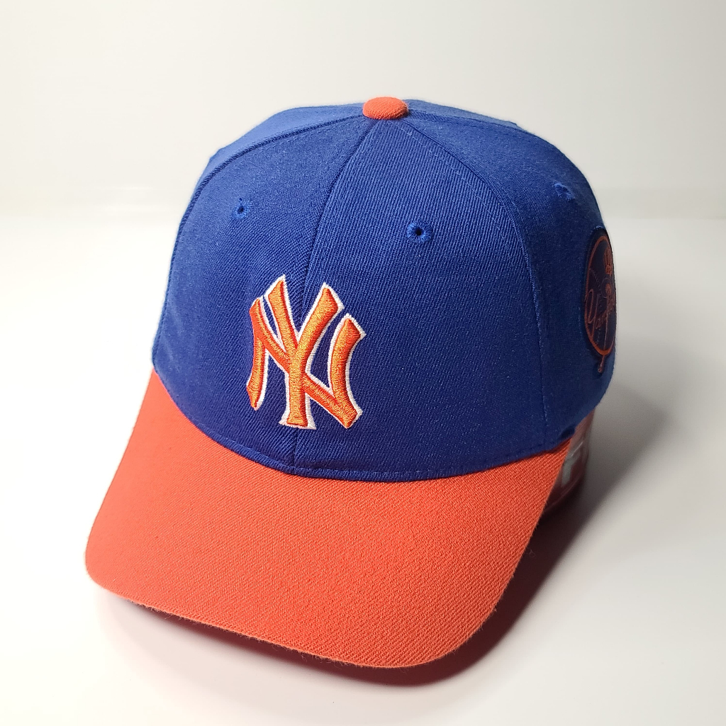 Topi Bisbol Baseball Cap MLB NY Blue Orange