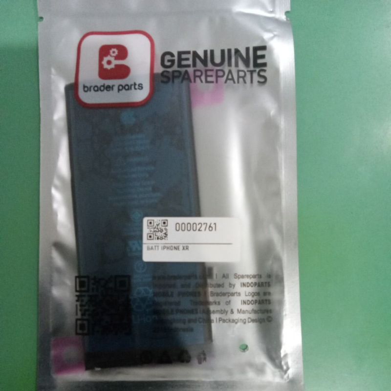 BATERAI IPHONE XR BRADER