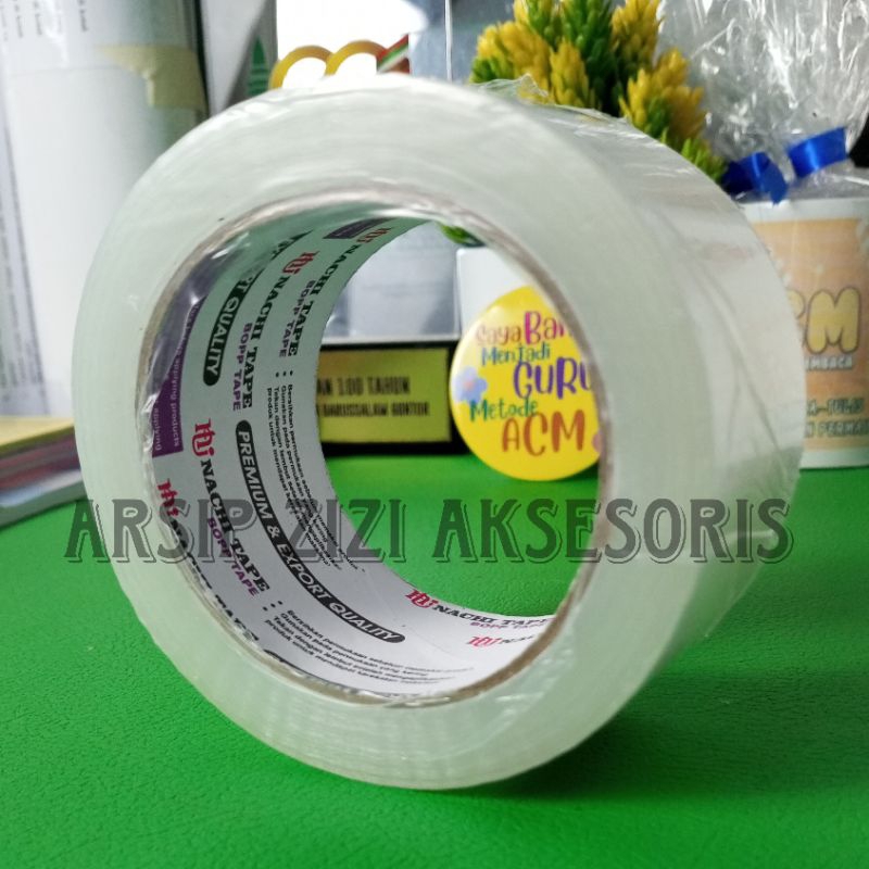 

Lakban Isolasi Selotip OPP Bening Transparan Nachi Tape Jumbo 48mm