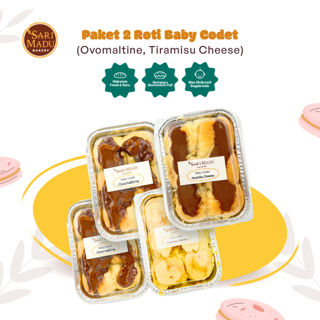 

Roti Codet Bundling 2 Roti Baby Ovomaltine Tiramisu Cheese 6 Hari Penyimpanan Khusus Kaltim By Sari Madu Bakery