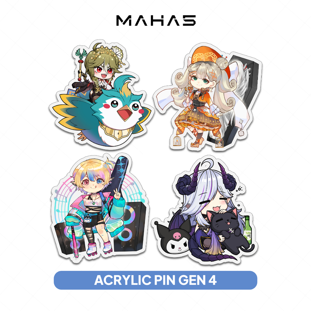 Pin Acrylic | Daisy - Hera - Mero - Ririsu | MAHA5 Gen4