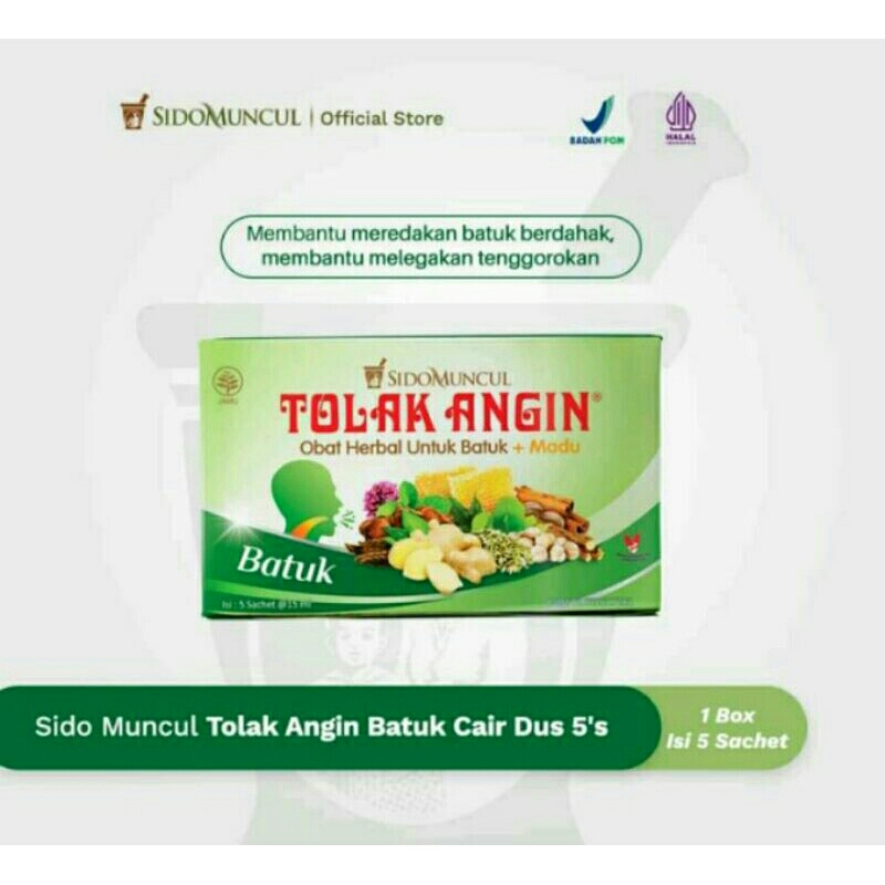 

TOLAK ANGIN BATUK SIRUP SYRUP 5 SACHET-TOLAK ANGIN BATUK CAIR SACHET