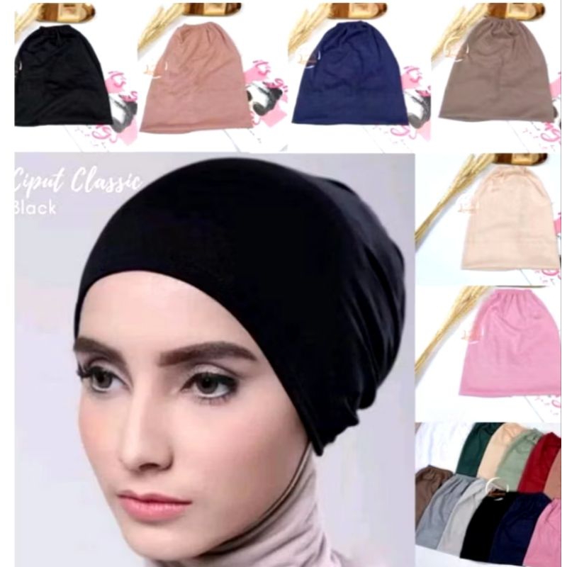 Ciput Hijab Karet Belakang