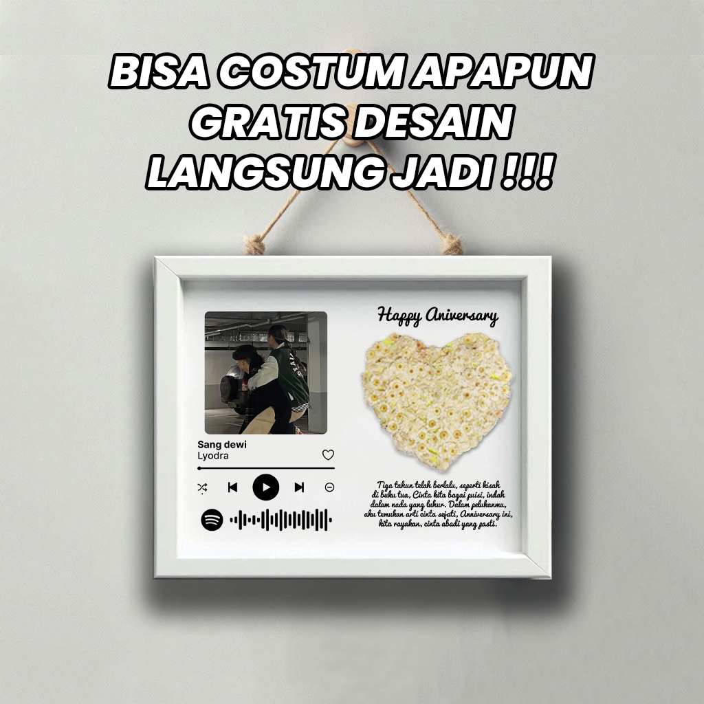 Kado Anniversary Cowok Figura Bingkai Foto Aesthetic Hadiah Ulang Tahun Cewek