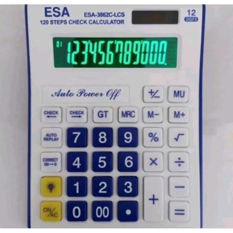 

Cod Kalkulator Dagang LED 12 Digit//Kalkulator Meja//Kalkulator Esa LED 3865
