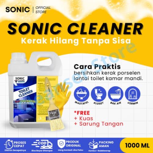 SONIC CLEANER Anti Kerak Kamar Mandi Extract 100% Bersih Pembersih Toilet Anti Kerak Mengkilat