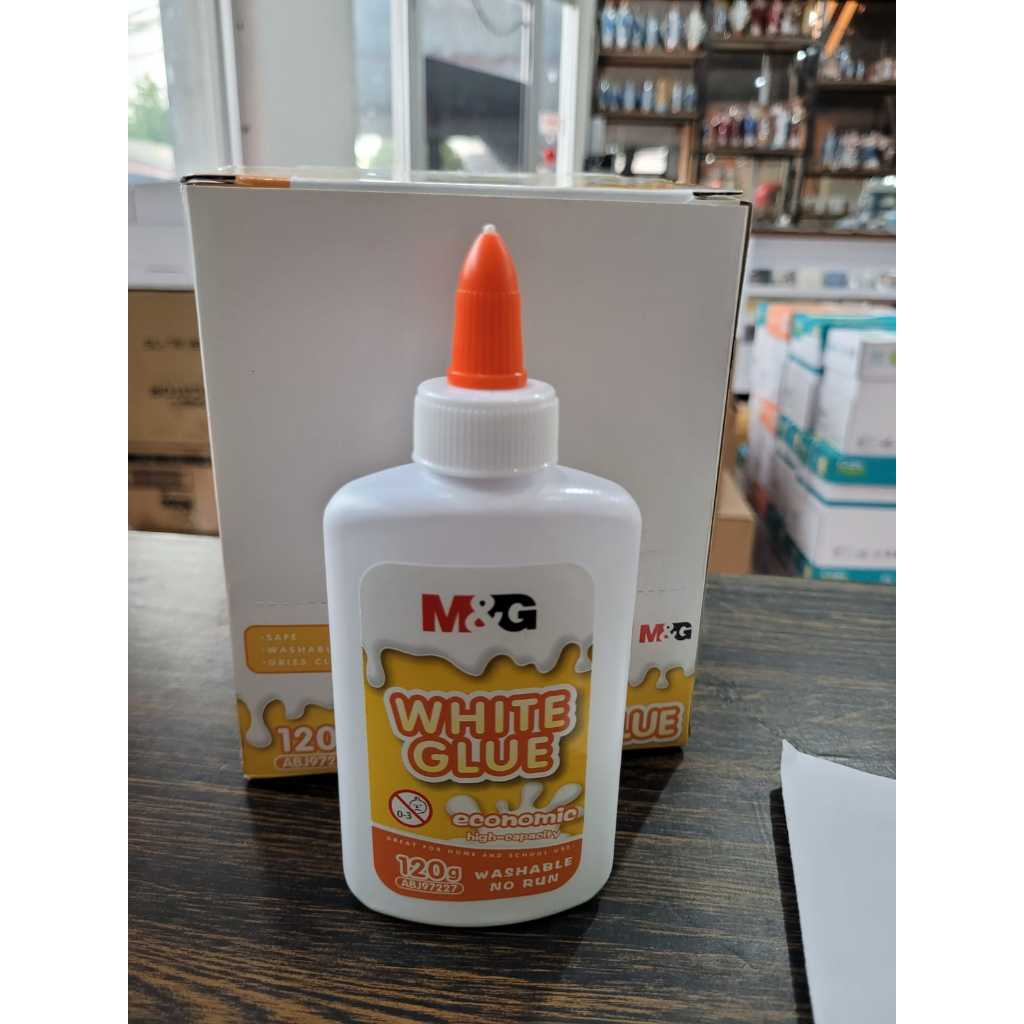

LEM PUTIH WHITE GLUE BOTOL 120GR EKONOMIS LEM PUTIH WASHABLE