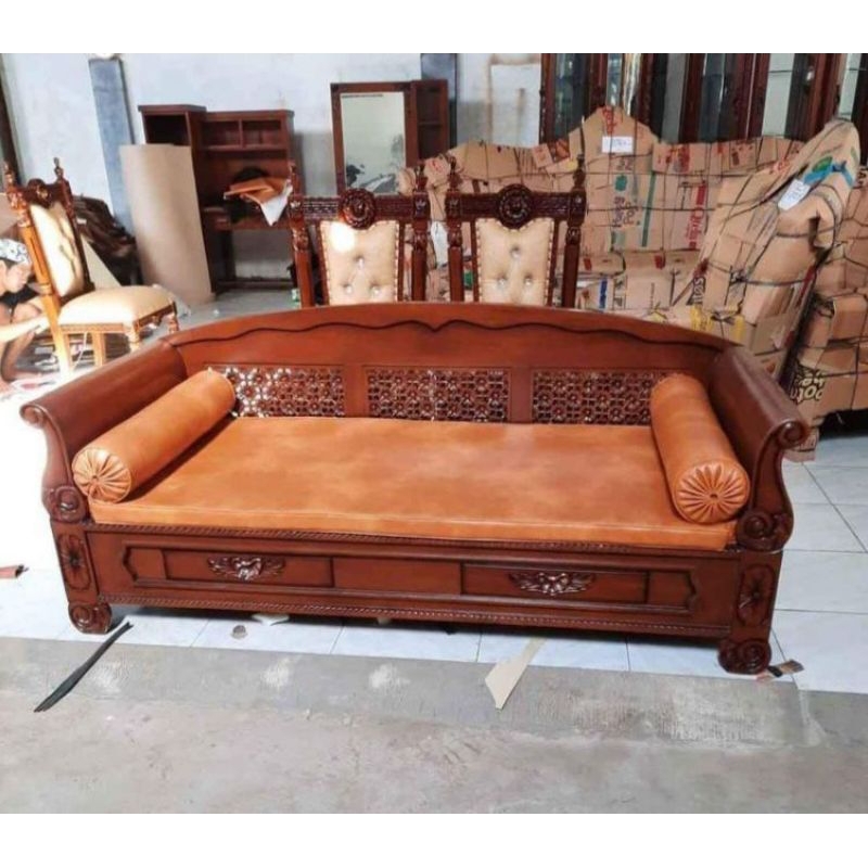 Bale bale kayu jati / Bangku bale bale