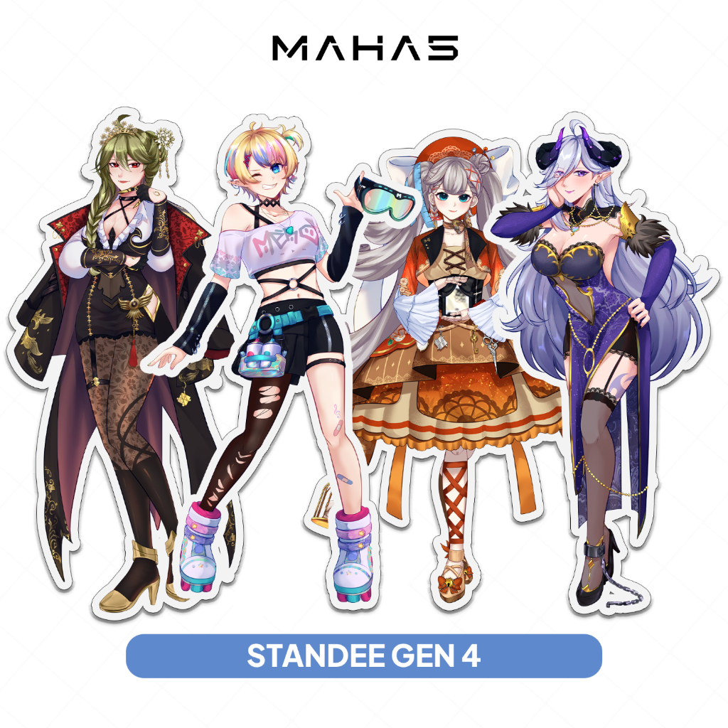 Akrilik Stand 3D | Daisy - Hera - Mero - Ririsu | MAHA5 Gen4