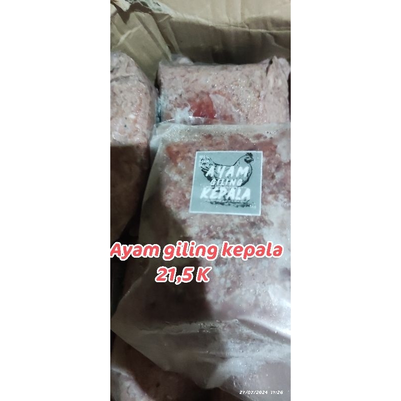 

Raw Food daging kepala ayam giling