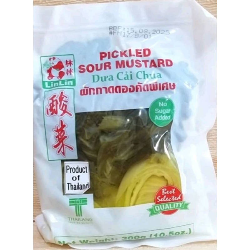 

Lin Lin Sayur Asin Thailand 300gr pickles Sour Mustard