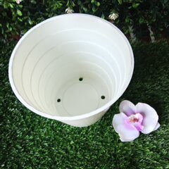 POT PUTIH MINIMALIZ  505 GOSEND/ POT/ POT BESAR JUMBO/ POT BUNGA /POT TANAMAN/  MURAHNYA SEJAGAD