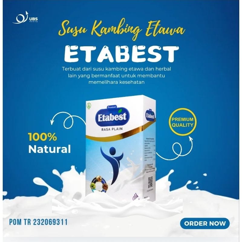 

ETABEST|Susu Kambing Etawa Cocok untuk Diabetes|Kesehatan Tulang|Sensitifitas Insulin|Kesehatan Tubuh|100% Original Asli