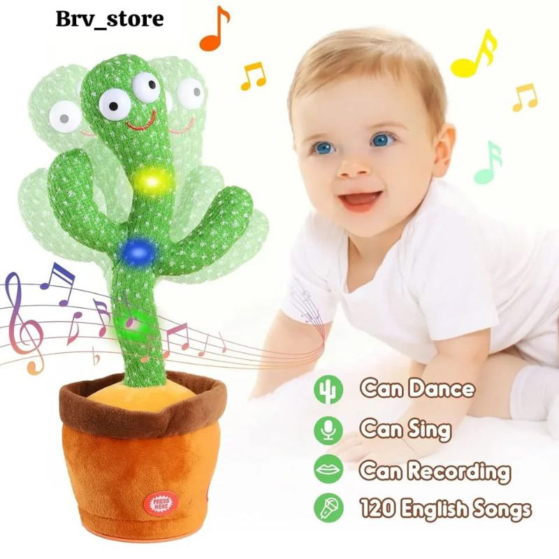 A1 Boneka Kaktus menari nyanyi rekam | kaktus dance | kaktus musik | cactus sing dance |  MAINAN  An
