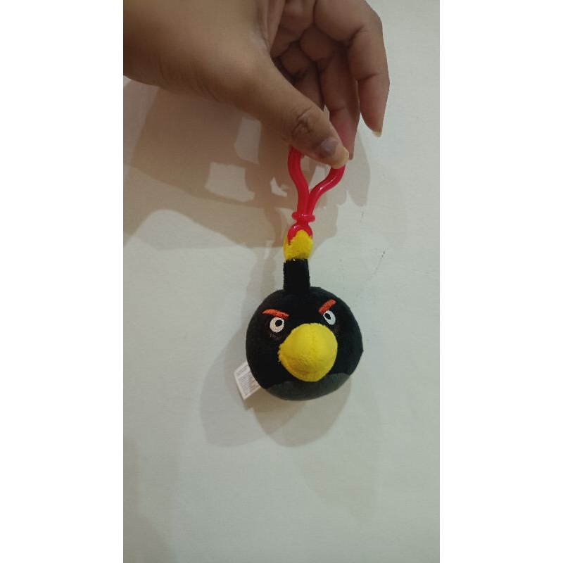 Gantungan Kunci / Ganci / Gantungan Tas Angry Birds Black Bird Ori