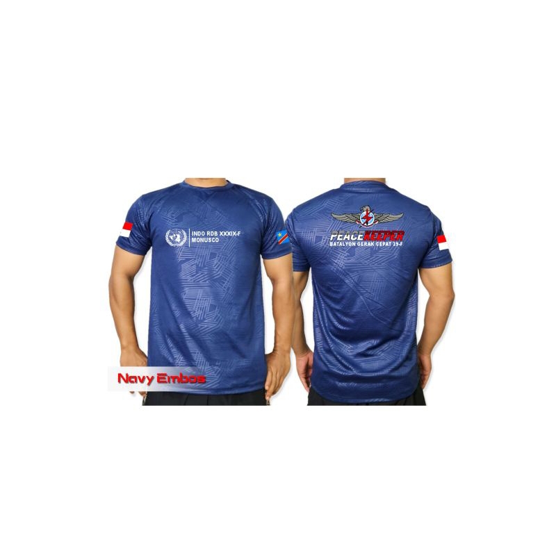 KAOS JERSEY DRYFIT EMBOS DTF SATGAS RDB 39F/RDB XXXIX-F MONUSCO KONGO